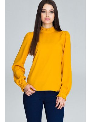 Bluza eleganta, de culoare mustar poza 0