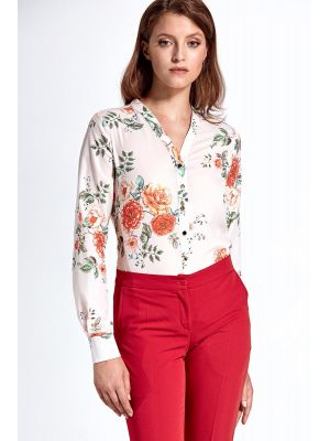 Camasa smart-casual cu imprimeu floral poza 0