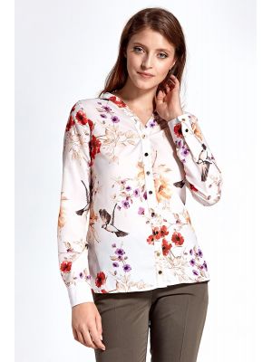 Camasa smart-casual cu imprimeu floral poza 0