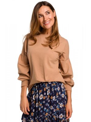 Bluza cu maneci usor bufante, din bumbac poza 0