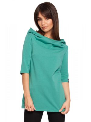 Bluza sic, de culoare verde, cu gluga poza 0