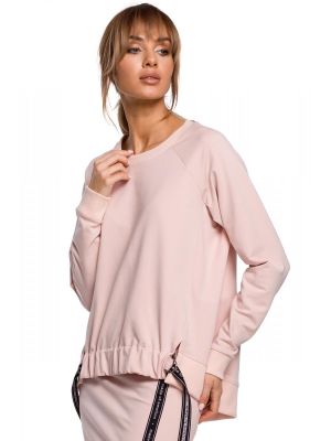 Bluza moderna, maxi, de culoare roz poza 0