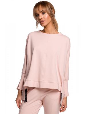 Bluza moderna, maxi, de culoare roz poza 0
