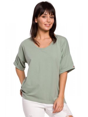 Bluza moderna, maxi, de culoare verde poza 0