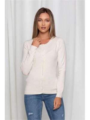 Bluza Theo ivory cu nasturi poza 0