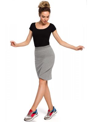 Fusta sport-casual cu aspect petrecut poza 0