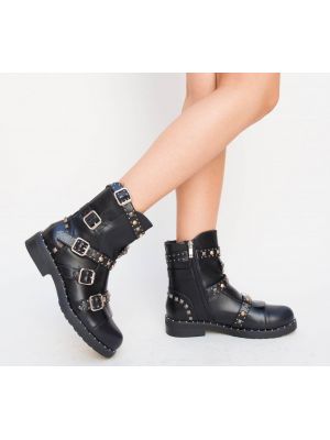 Ghete Denim Negre poza 0