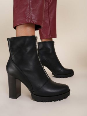 Botine cu toc Cadenza V1 Negre poza 0