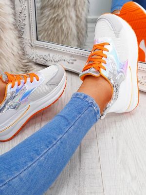 Sneakers cu platforma Skate Albi poza 0