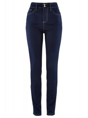 Shrug shoulders competition Outgoing Blugi ultra elastici Push-Up, talie inalta FJN270568CMD - Blue jeans (blugi)  dama - Pantaloni jeans femei