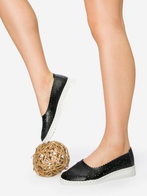 Espadrile piele naturala Kozada Negre poza 0