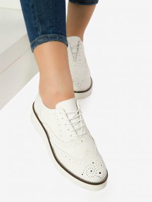 Pantofi Oxford Salogenia Albi poza 0