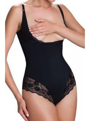 Body senzual, de culoare neagra, cu dantela poza 0