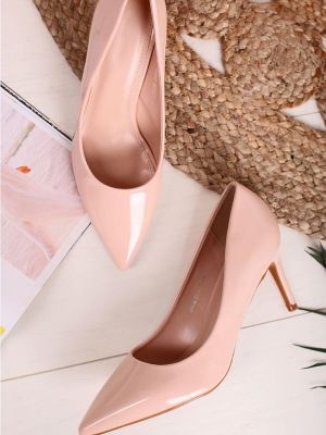 Pantofi stiletto Pareia Roz poza 0