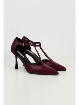 Pantofi Briana stiletto bordo cu bareta poza 0