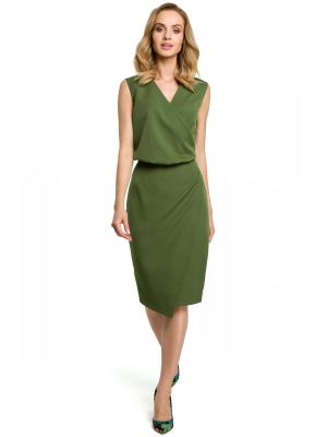 Rochie verde, midi, cu aspect petrecut poza 0