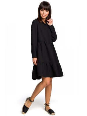 Rochie sic, cu maneca lunga, de culoare neagra poza 0
