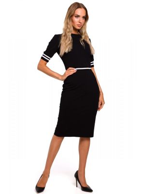 Rochie cambrata, smart-casual, neagra poza 0