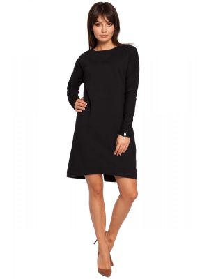 Rochie sic, in A, de culoare neagra poza 0