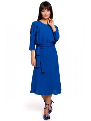 Rochie eleganta, de lungime medie, de culoare albastra poza 0