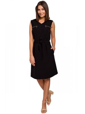 Rochie sic, cu maneca scurta, de culoare neagra poza 0