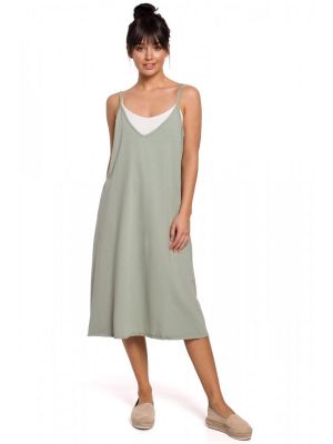 Rochie lejera, de culoare verde, casual poza 0