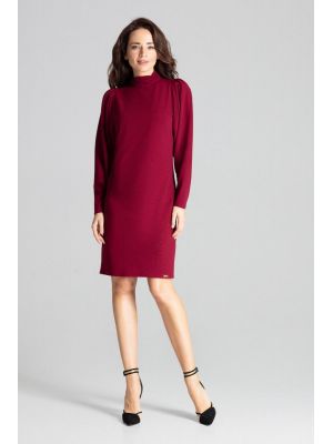 Rochie sic, de culoare bordo, pe gat poza 0