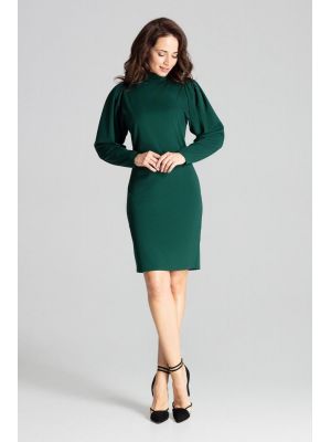 Rochie sic, de culoare verde, pe gat poza 0