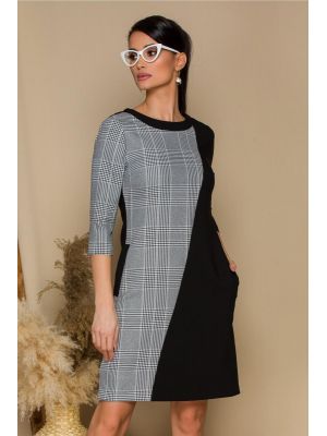 fro279716_negru_rochie-mbg-neagra-cu-carouri-gri-pe-o-parte.jpg