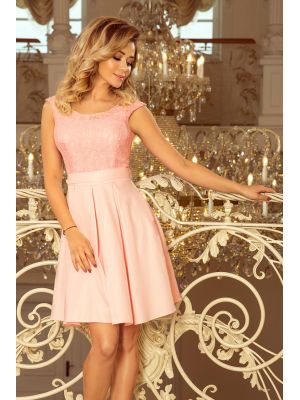Rochie eleganta, de culoare roz, scurta poza 0