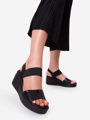 Sandale cu platforma Caroline Negre poza 0