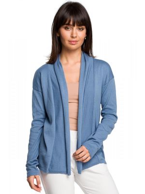 Cardigan subtire, albastru deschis, cu umeri lasati poza 0