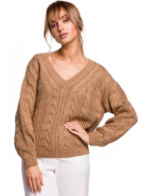 Bluza moderna, tricotata, de culoare camel poza 0