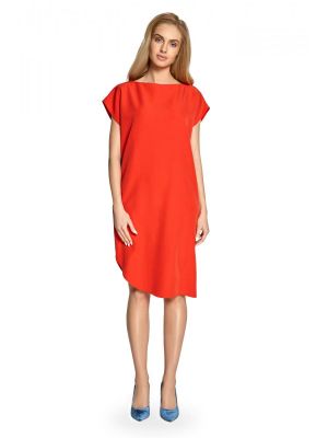 Rochie casual, lejera, de culoare rosie poza 0